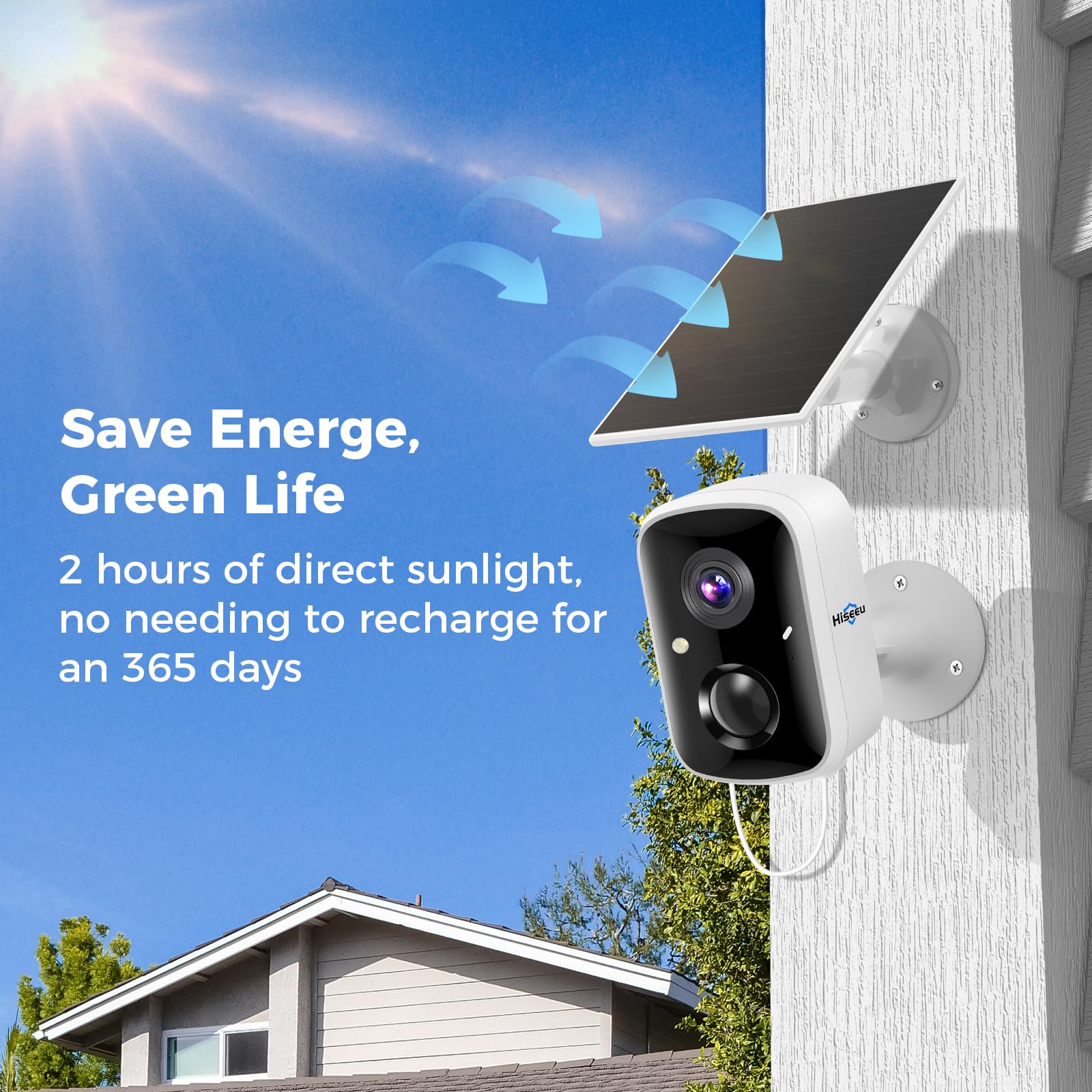 Amazon.com : Hiseeu Solar Security Cameras Wireless Outdoor